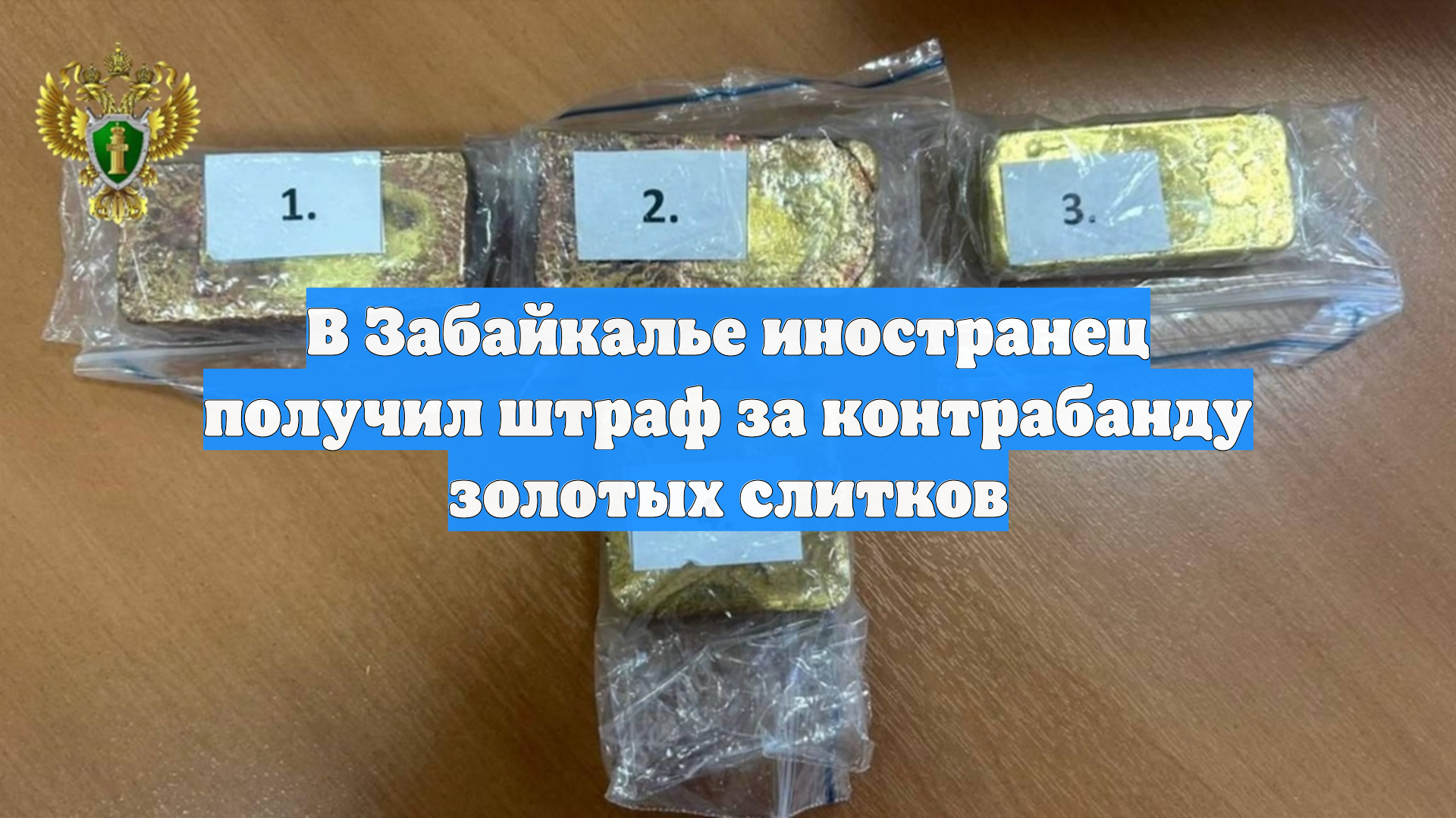 В Забайкалье иностранец получил штраф за контрабанду золотых слитков