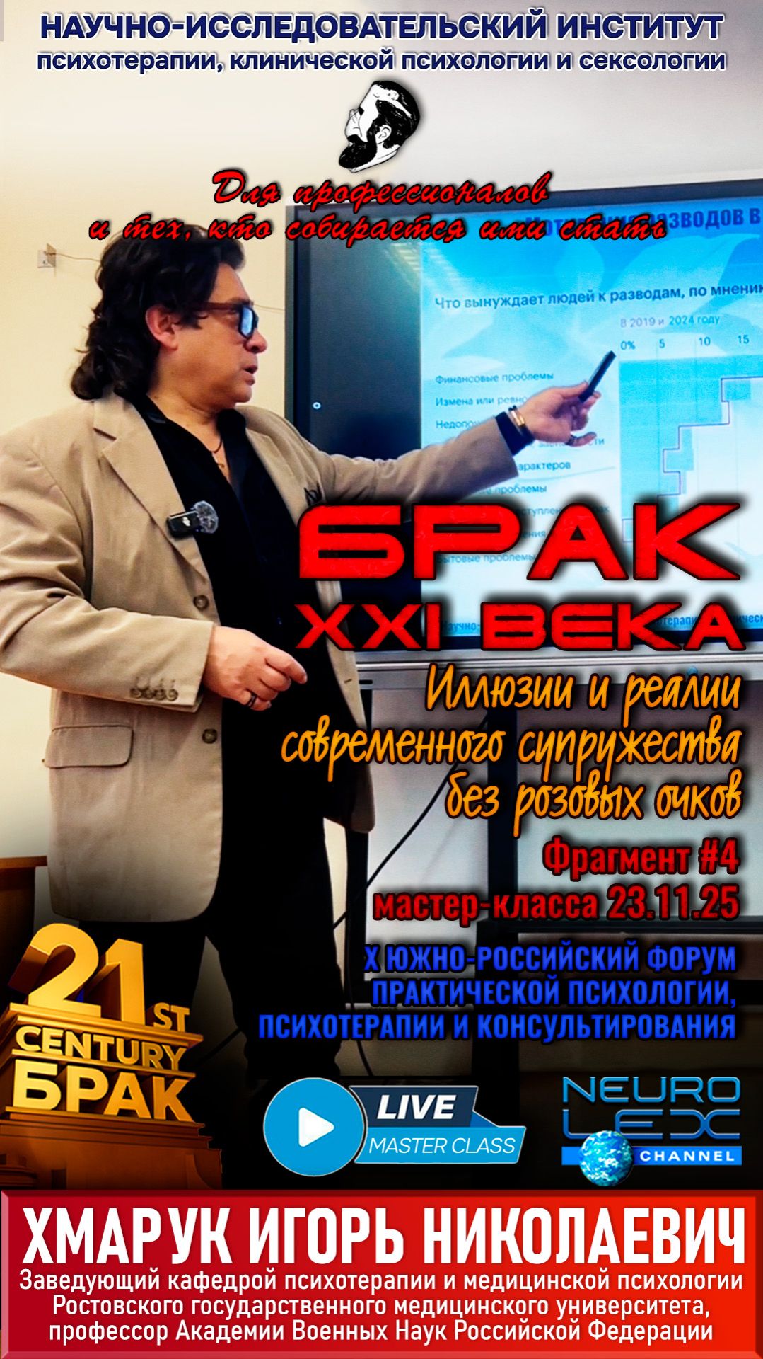 Фрагмент №4 мастер-класса "Иллюзии и реалии современного супружества без розовых очков"