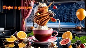 Доброе утро с ароматным кофе и вкуснейшим десертом Магия прекрасной музыки для отличного настроения