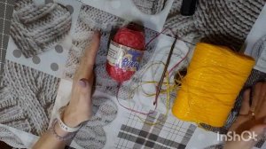 Первый старт в триостартах декабря.Вяжу мочалочку...