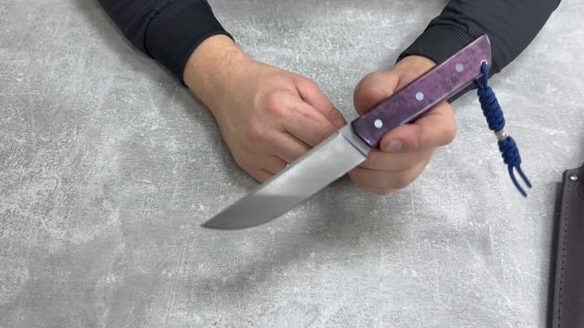 Нож Финский, фултанг из кованой стали Х12МФ смотреть онлайн