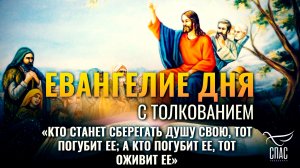 «Кто станет сберегать душу свою, тот погубит ее; а кто погубит ее, тот оживит ее» / Евангелие дня