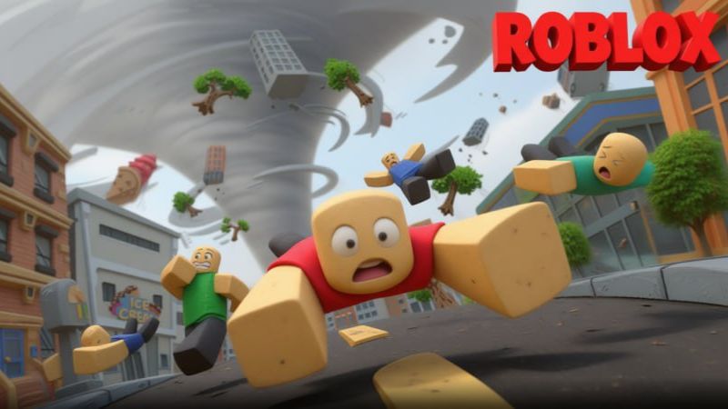Я стал ТОРНАДО и перевернул весь город! Roblox смотреть онлайн
