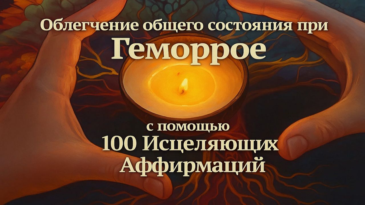 Облегчение общего состояние при Геморое с помощью 100 Исцеляющих Аффирмаций