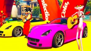 Мультик для детей с красочными спортивными машинками и автобусом для малышей