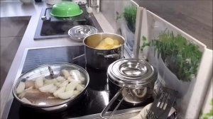 Рыба   Картофельное пюре Шпинат и Кимчи Домашняя еда Кухня Рецепты  #еда