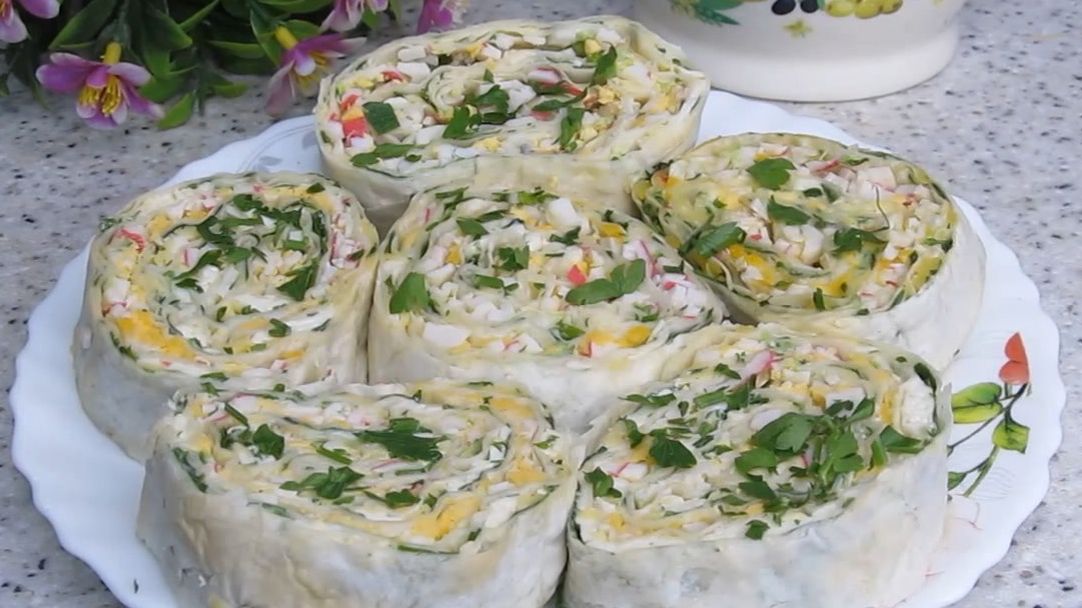 Рулет из лаваша.