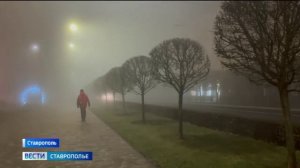 Ставрополь скрылся в тумане: когда ждать снега