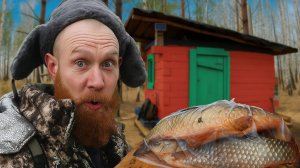 Жизнь в Лесу! Наловил рыбы и закоптил в Лесной Избе