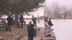 поимка форели