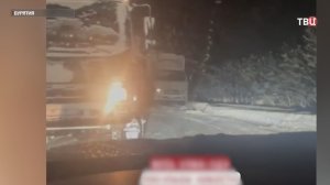 На трассе "Байкал" образовалась 85-километровая пробка из-за снегопада