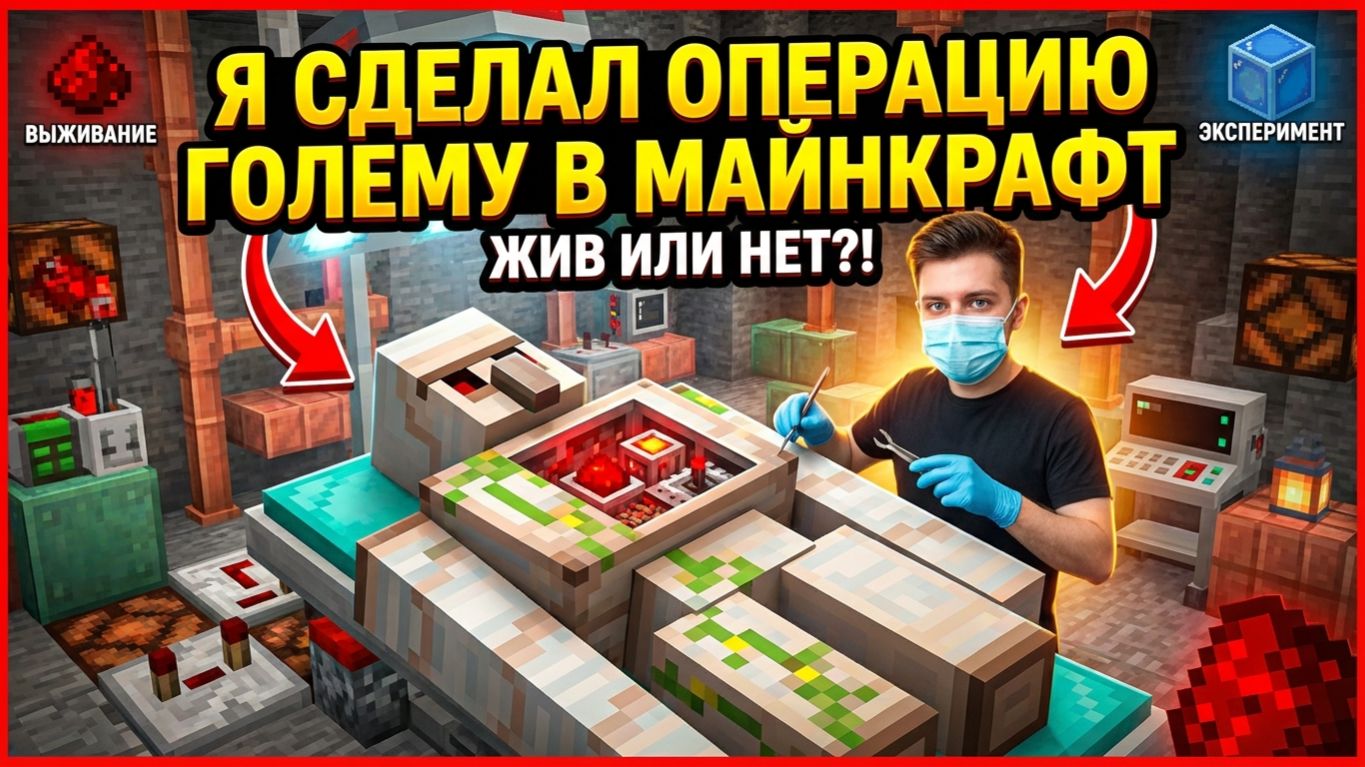 Я СДЕЛАЛ ОПЕРАЦИЮ ГОЛЕМУ В
МАЙНКРАФТ смотреть онлайн