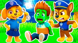 СКАЙ ЩЕНЯЧИЙ ПАТРУЛЬ ПОЛИЦИЯ ПОЙМАЛА ВСЕХ ЗОМБИ EXE МОНСТРОВ в ТЮРЬМУ в МАЙНКРАФТ PAW PATROL МУЛЬТИК