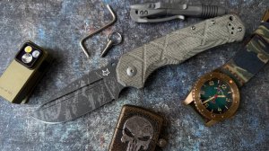 МОЩЬ С РЕЗЬБОЙ! Fox knives URO складной нож