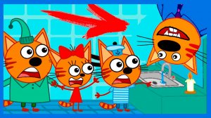 ТРИ КОТА - ДВЕ СЕРИИ ДЕНЬ РОЖДЕНИЯ ПАПЫ КОТА И ВАРЕНЬЕ В ПОДВАЛЕ - МУЛЬТИК ДЛЯ ДЕТЕЙ ТРИ КОТА