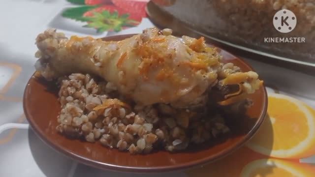 Блюдо на праздничный стол или на обед. Мясо с гречкой в духовке