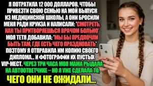 Я ПОТРАТИЛА МИЛЛИОН, ЧТОБЫ ПРИВЕЗТИ СВОЮ СЕМЬЮ НА МОЙ ВЫПУСК ИЗ МЕДИЦИНСКОЙ ШКОЛЫ, НО ОНИ БРОСИЛИ...