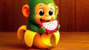 ШИМПАНЗИНИ БАНАНИНИ ПРОБУЕТ ФРУКТИКИ!