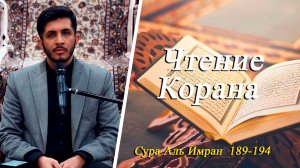 Чтение Корана Сура Аль Имран 189-194- Саджад Сафдари 24.11.2025