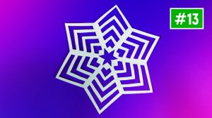 Как легко и быстро сделать снежинку из бумаги / Новогодние поделки в школу и детсад