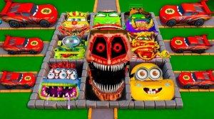 Эпический побег от супермонстров миньонов супергероев злодеев в BeamNG