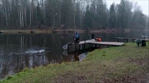 Поимки форели до запуска и после. Клёвое место, Лосиный остров, верхний водоём.