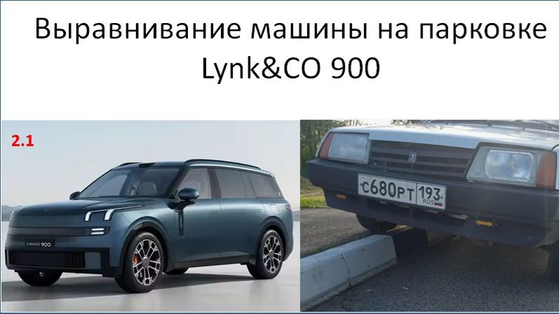 Выравнивание подвески на парковке Lynk co 900