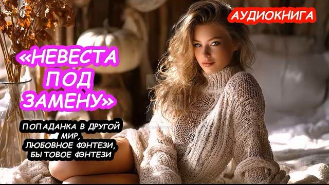 АУДИОКНИГА ПОЛНОСТЬЮ НЕВЕСТА ПОД ЗАМЕНУ, ПОПАДАНКА, ЛЮБОВНОЕ ФЭНТЕЗИ, БЫТОВОЕ ФЭНТЕЗИ смотреть онлайн
