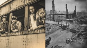 Пустые города и сиротские поезда ..