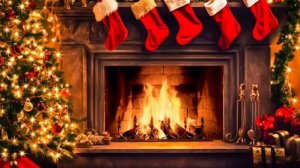 НОВОГОДНИЙ КАМИН 4K/Новогодняя музыка /1час /ФОН /ФУТАЖ #релакс #фон #футажи #рутуб #видео #топ