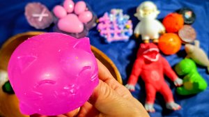 АСМР распаковка сквишиков и антистрессов для вашего удовольствия и удовлетворения💥Таба СКВИШИ лапки