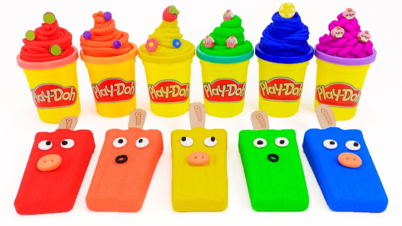 ЛЕПИМ ФИГУРКИ МОРОЖЕНКИ ИЗ КИНЕТИЧЕСКОГО ПЕСКА ВИДЕОЛЕПКА МУЛЬТИКИ ДЛЯ ДЕТЕЙ КАНАЛ ИГРАЛКИ-ЗАЛИПАЛКИ