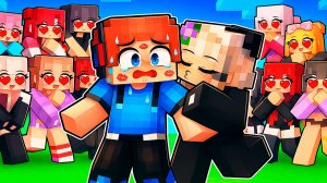 100 БЕЗУМНЫХ ФАНАТОК пытаются ПОЦЕЛОВАТЬ ХЬЮВИЧА в Майнкрафт!