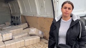 Донецк. Привезли топливные брикеты на посёлок шахты №7