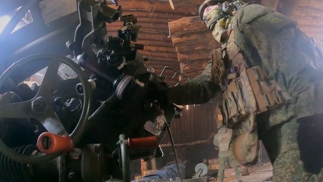 Расчет гаубицы "Мста-Б" поразили пункты дислокации. Харьковская область.