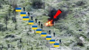 Крупное передвижение украинских войск попало на кадры с российского беспилотника