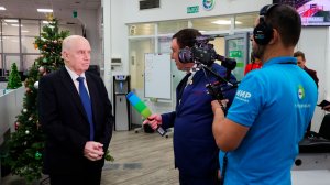 Генсек СНГ Сергей Лебедев впервые побывал в штаб-квартире МТРК «Мир»