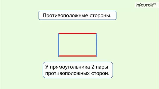 Прямоугольник Свойство противоположных сторон прямоугольника Математика 2 класс #25 Инфоурок смотреть онлайн
