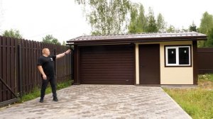 Теплый гараж-хозблок 6,4×4 из сэндвич‑панелей за 5 дней | Подробный обзор и стоимость