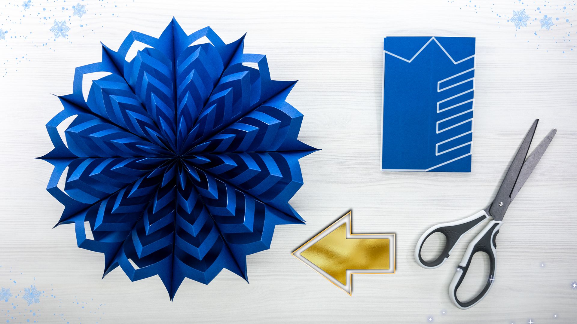 3D Рождественские снежинки — зимние поделки из бумаги смотреть онлайн
