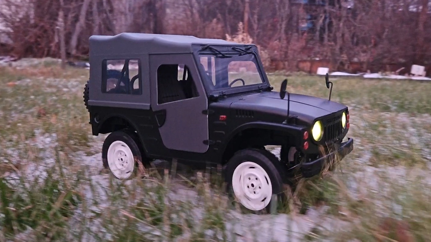 Доступное трофи в 10-ом масштабе. Suzuki Jimny на радиоуправлении. WPL C-84 смотреть онлайн