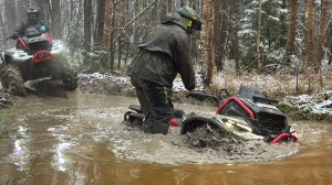 Жесткая катка! Топим квадроциклы! Loncin, Brp, Stels