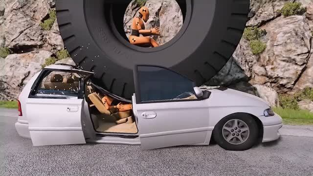 Неудачный день для манекена #4 😱|BeamNG.Drive|Бемиджи Драйв смотреть онлайн