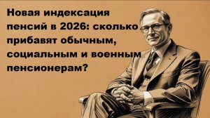 На сколько повысят и какая пенсия будет в 2026 году