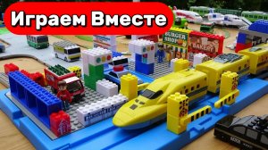 МУЛЬТИКИ ПРО МАШИНКИ И ПОЕЗДА ДЛЯ ДЕТЕЙ 🚅 ИГРУШЕЧНАЯ ЖЕЛЕЗНАЯ ДОРОГА С СКОРОСТНЫМИ ПОЕЗДАМИ