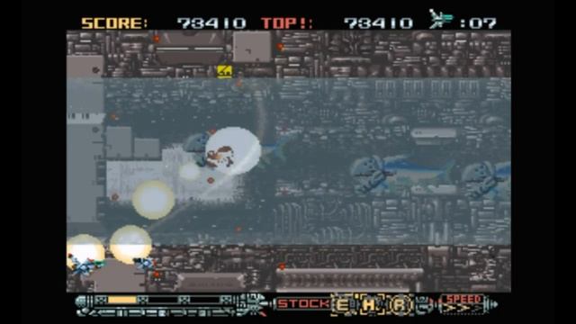 Super Nintendo (Snes) 16-bit Phalanx - The Enforce Fighter A-144 Mission 2 Under Water Прохождение
