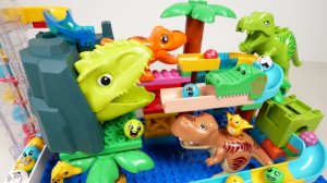 СТРОИМ ГОРКУ ДЛЯ ШАРИКОВ С ДИНОЗАВРАМИ КАТАЕМ ШАРИКИ АСМР ВИДЕО ДЕТСКИЙ КАНАЛ ИГРАЛКИ-ЗАЛИПАЛКИ