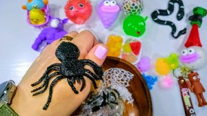 АСМР распаковка сквишей ТАБА лапки ✨ звуки АСМР антистрессов 🥰👀 режу СКВИШИ