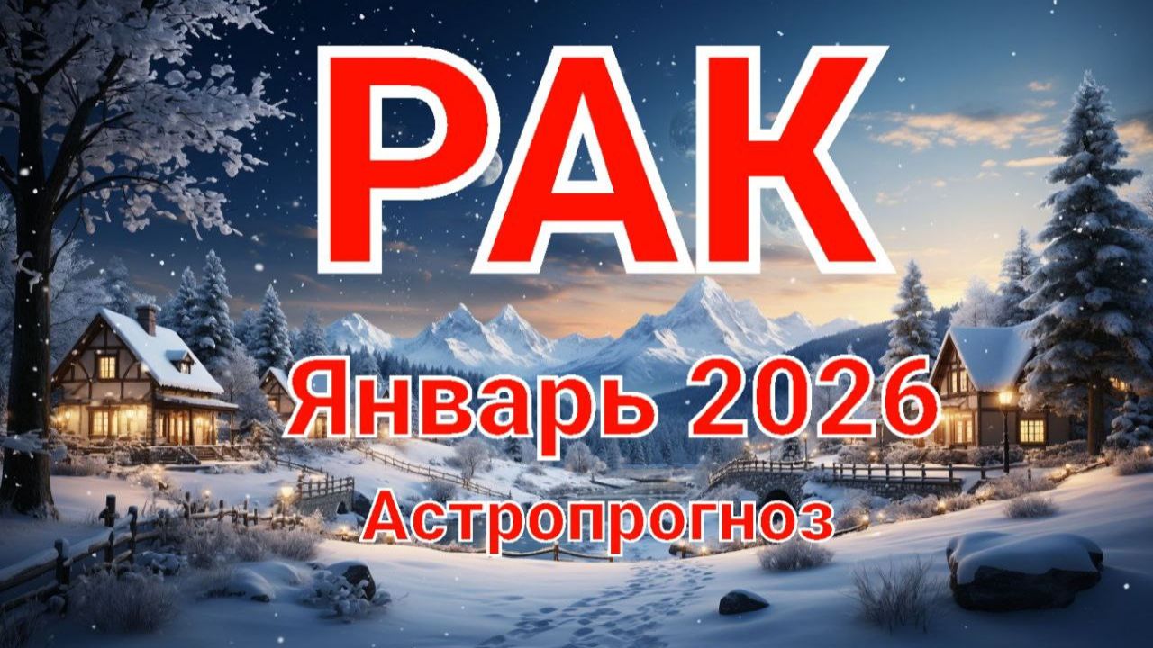 РАК. Январь 2026 год. Астропрогноз смотреть онлайн