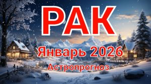 РАК. Январь 2026 год. Астропрогноз
